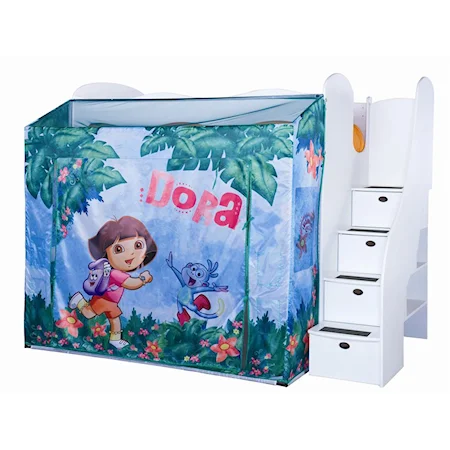 Twin Dora the Explorer Adventure Loft Bed